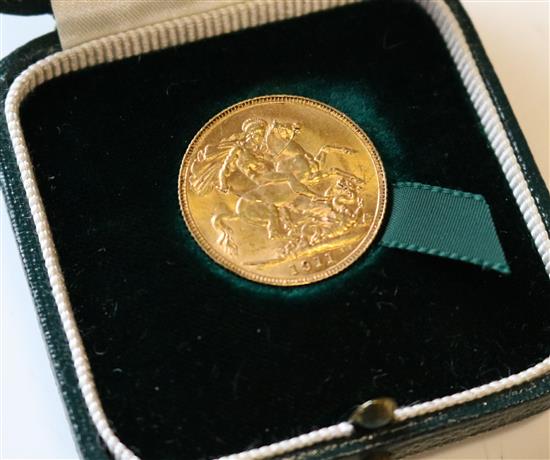 1911 gold sovereign